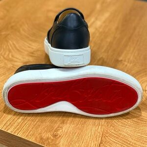 Christian Louboutin MASTERALTISSIMA FLAT CALF/GG Black sneaker size 38.5